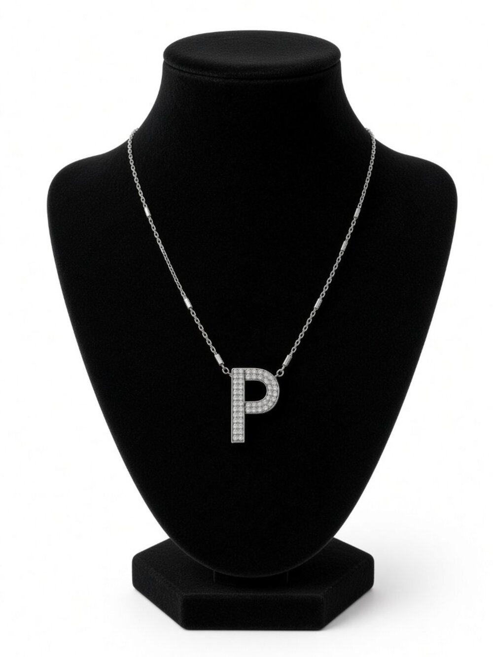 NWT Kendra Scott Letter P Pendant Necklace in Silver
